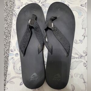 Reef Black Flip Flops Size 15 Mens